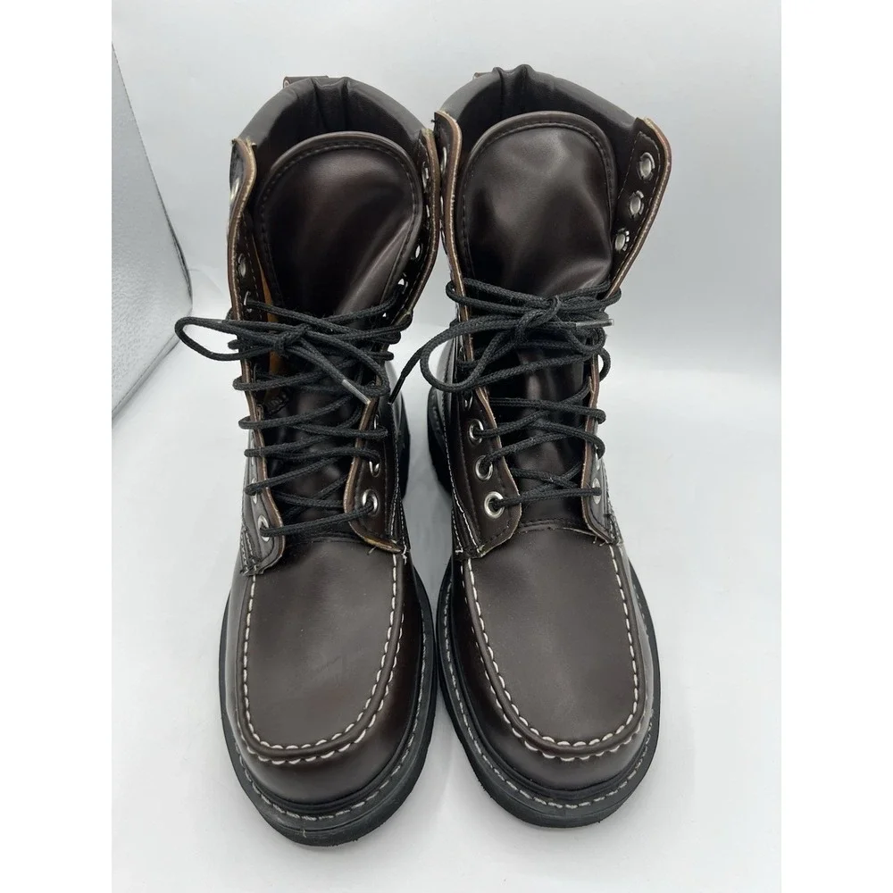 Vintage Stylecraft Sub Zero Insulated Boots Brown Moc Toe NEW‎ Mens 8